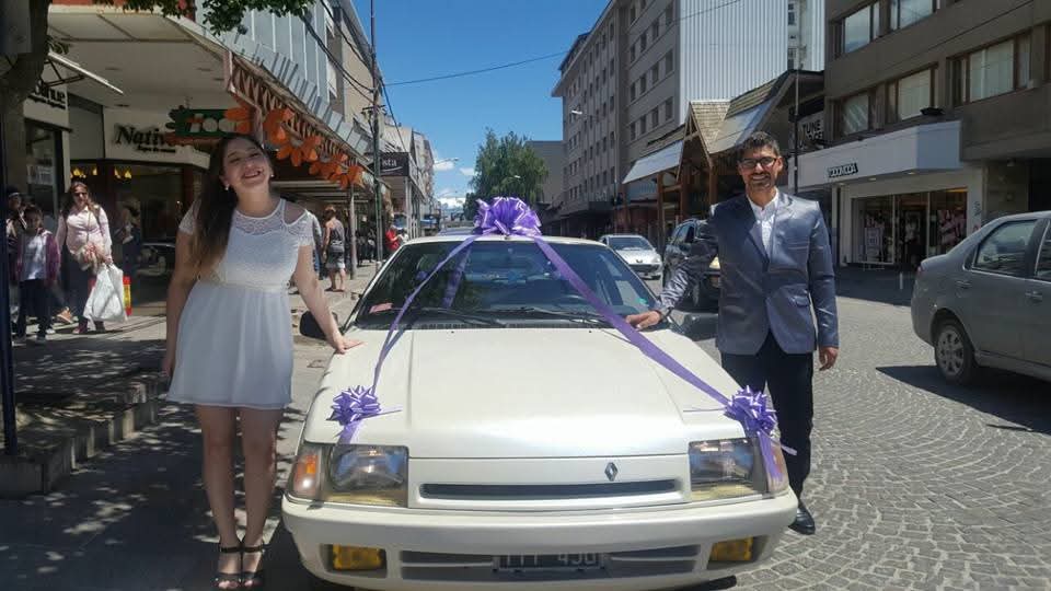 Decoración y vehículo para transporte de bodas y eventos especiales en Bariloche